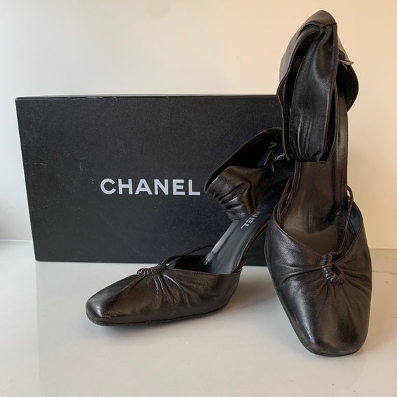 Chanel slingback classic heels - Picture 2 of 16